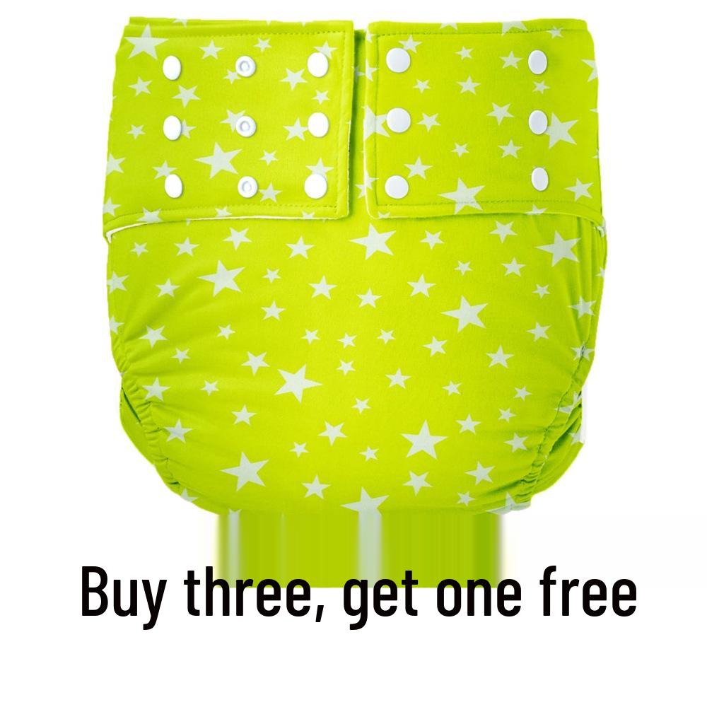 Buckle-Free Washable Adult Diapers with Ice Silk Lining for Seniors