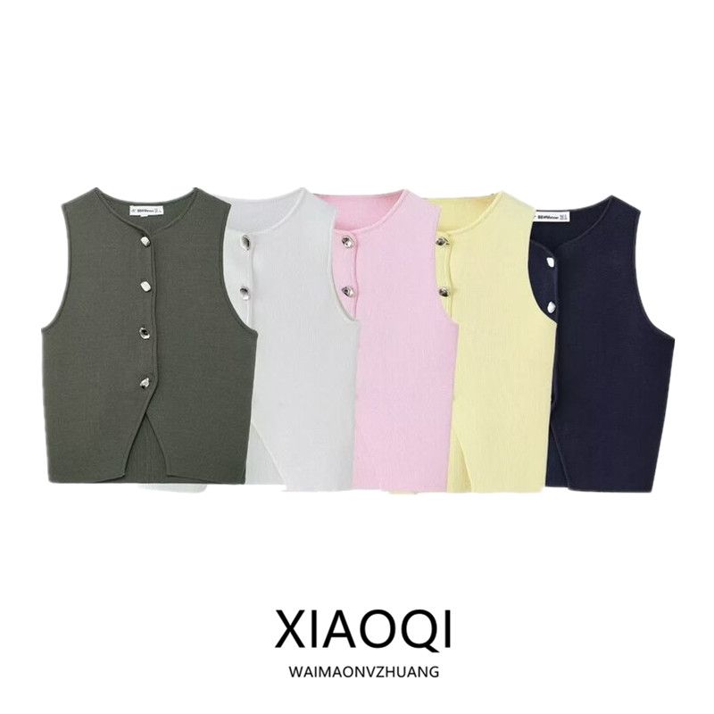 Fashion Style 2024 Summer New Women's Clothing Elegant All-Matching Slim Fit Knitting Short Top 5536027 401