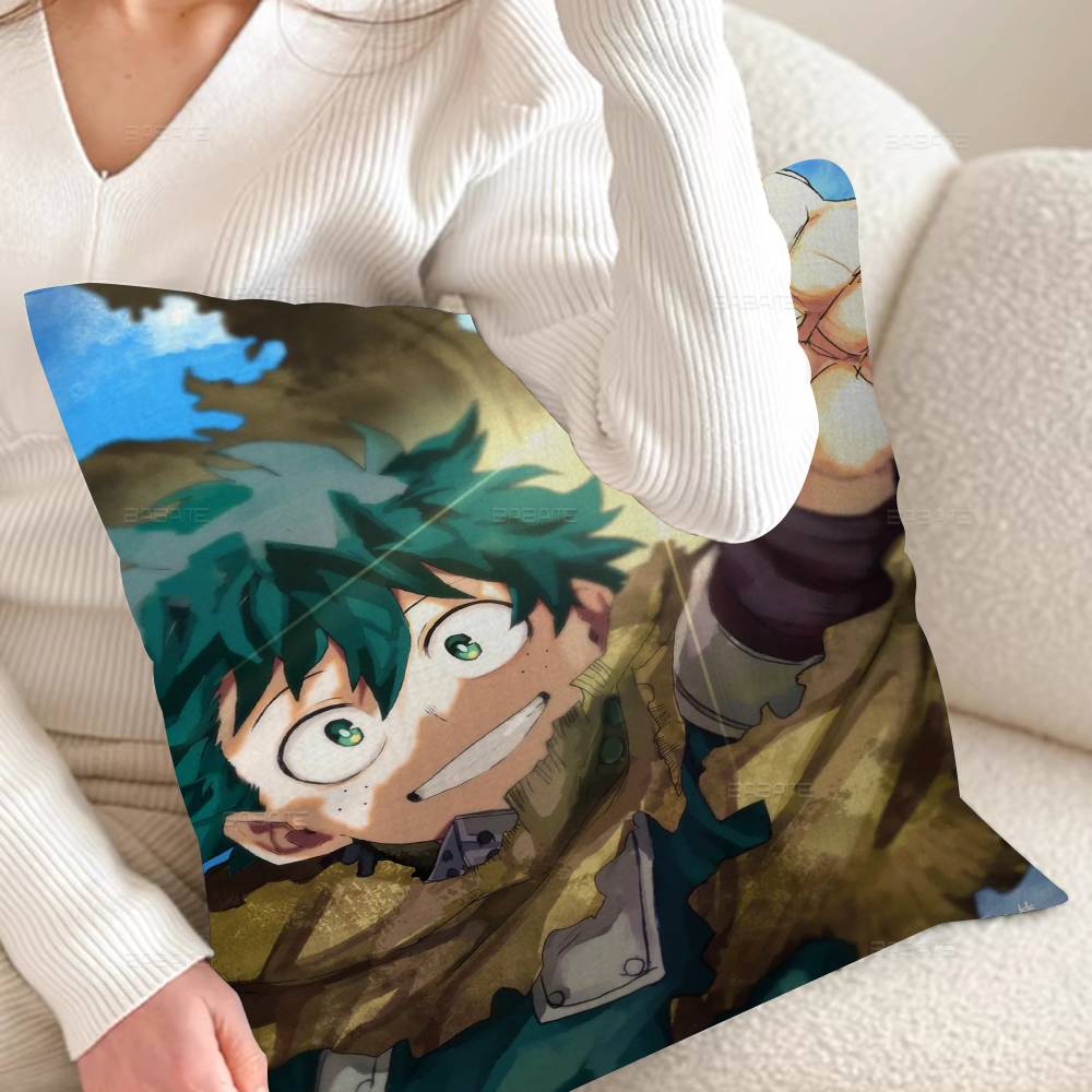 My Hero A-Academia Deku Cushion Cover Pillow Cover Decor Pillowcase Printed Cushion Case for Couch