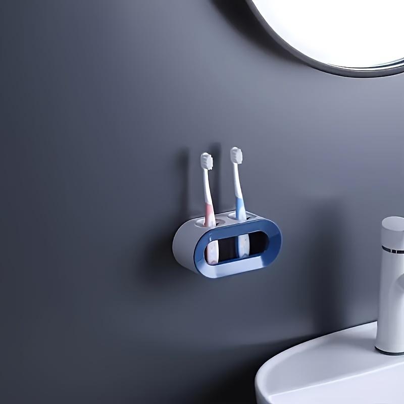 Porta spazzolino elettrico doppio foro supporto autoadesivo supporto da parete salvaspazio accessori per il bagno
