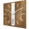 Wooden Wall Clock Oak Classic 30cm White SQ