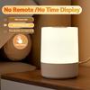 Touch Control LED Night Light with Clock Timer Remote Control USB Bedside Lamp Dimmable 3 Color Temperature Bedroom Sleep Lamp
