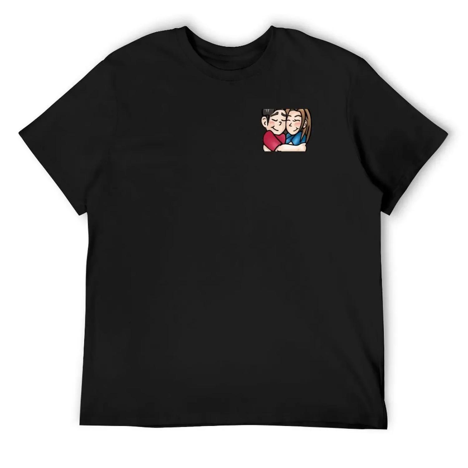 

Hug (small print) T-Shirt anime plus size clothes custom shirt funny t shirts for men XXXXXL чорний