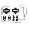 Mountain Bike SPD Cleats Set Multi-Release for Road Bicycle Cycling Accessories Pedal Clips with Mounting Bolts MTB Compatible
