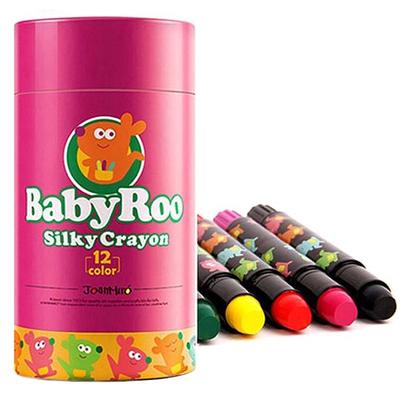 Joanmiro Baby Lu Silk Crayon, 12 couleurs, 1 pièce, fournitures de jouets coréens
