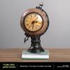 Clock Resin Globe Ornament For Desk Decor In Living Room Or Kids Gifts Room