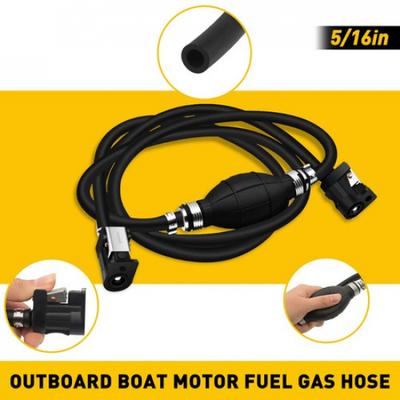 5/16" Marine Outboard Boat RV Motor Tractors Fuel Gas Line Hose +Primer Bulb