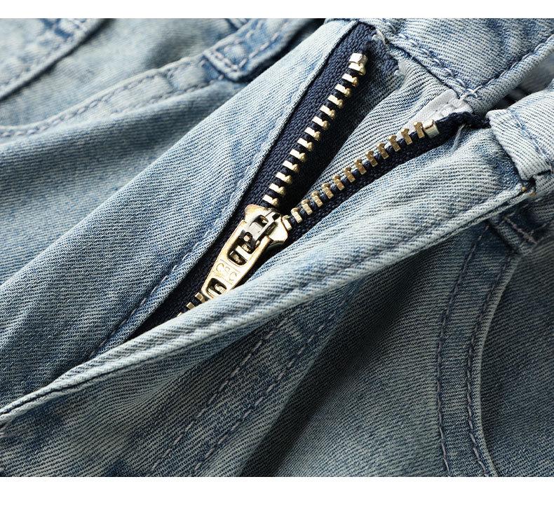 2024 Women's Light Embroidered High-Waisted Slimming Straight-Leg Jeans - Summer Thin Style