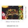 2027 Christmas Garage Flag High Definition Print Reindeer Sleigh Pine Tree Holiday Decor Door Banner