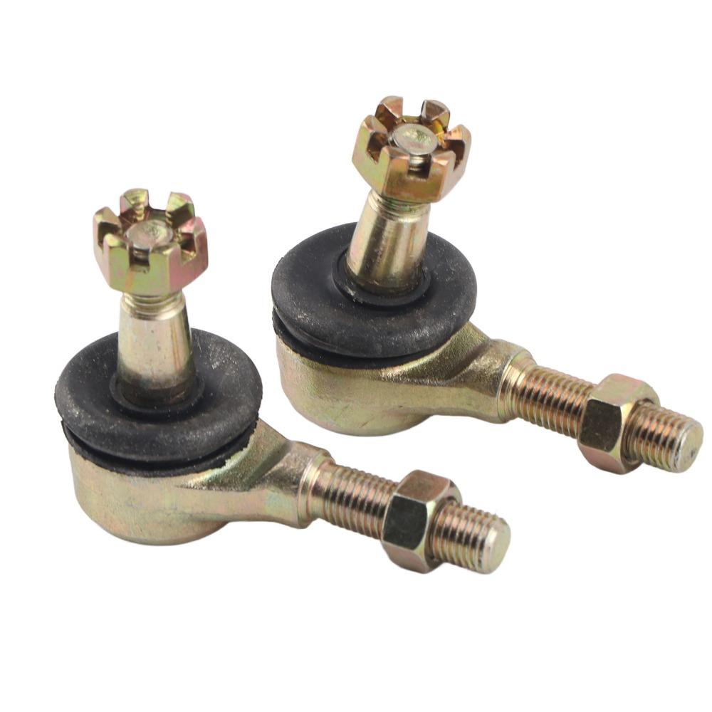 2Pcs Gold Tie Rod Ball Joint M10 Thread Heavy Duty Ball Joint Swing Arm Ball Joint For Go Kart