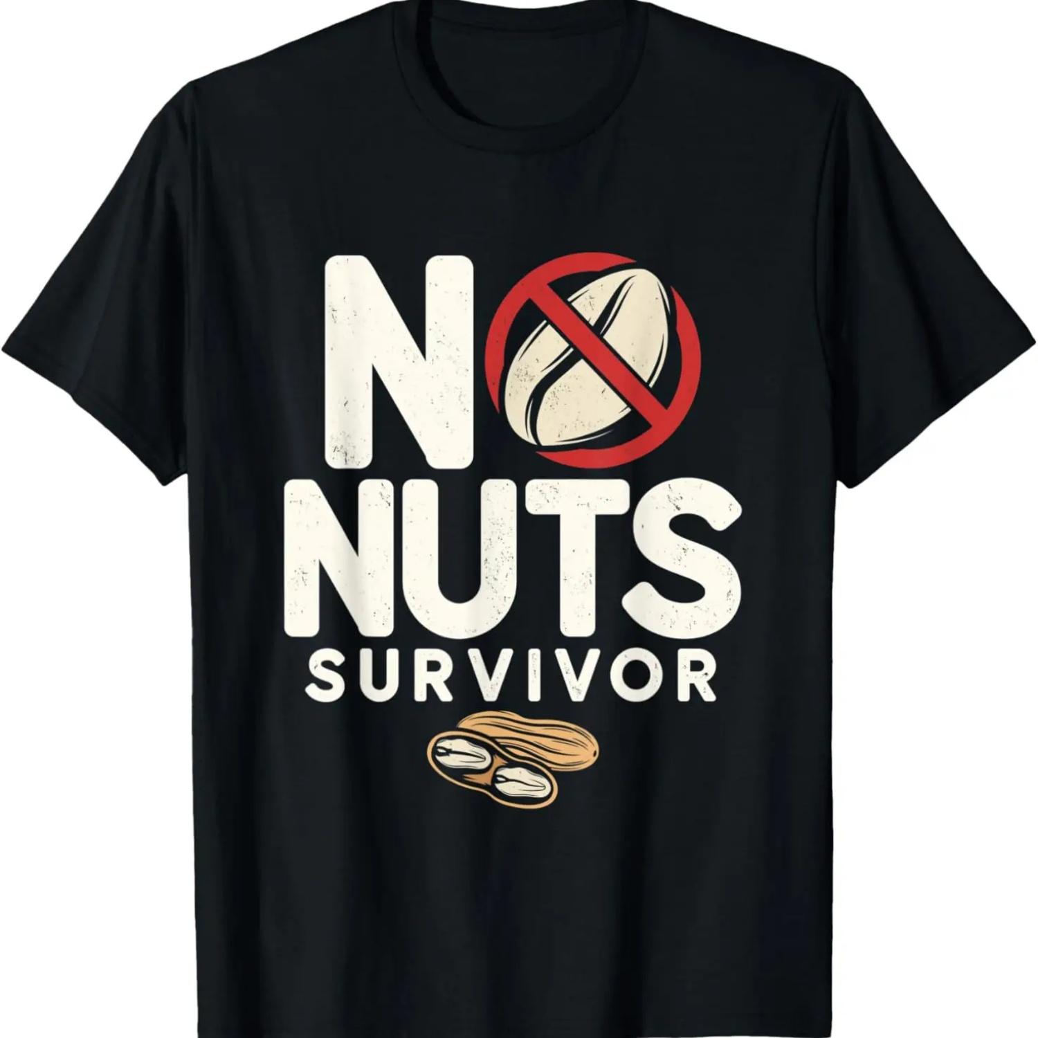 Борьба без орехов реальна Смешная неприемлемая футболка Ноябрь без орехов XXXXXL чёрный