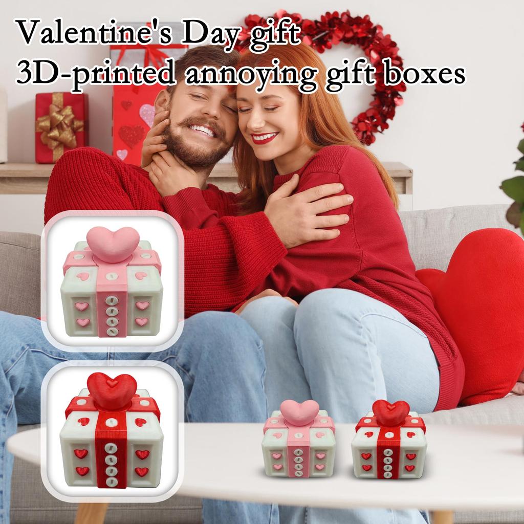 Valentine's Day Gift: A 3D-printed Annoying Gift Box