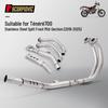 Stainless Steel Exhaust Pipe for Tenere700 (2019-2025) - Middle & Front Sections