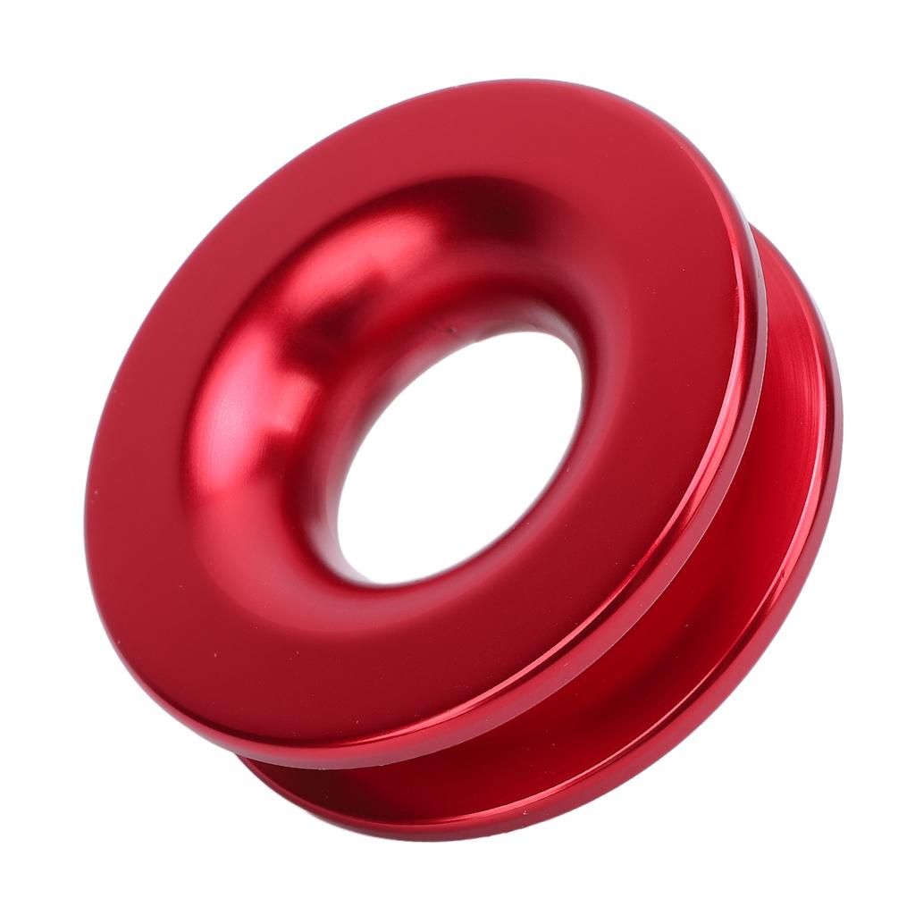 Winch Snatch Recovery Ring 4000Lbs Working Load Red Snatch Block Pulley Towing Ring for ATV UTV SUV Truck Off Road