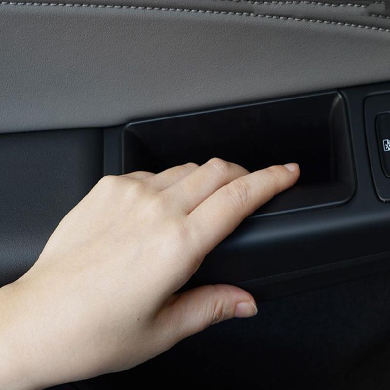 Original Car Door Storage Box For Volkswagen VW Golf 8 MK8   R Gti Gte ABS Plastic Auto Door Handle Organize