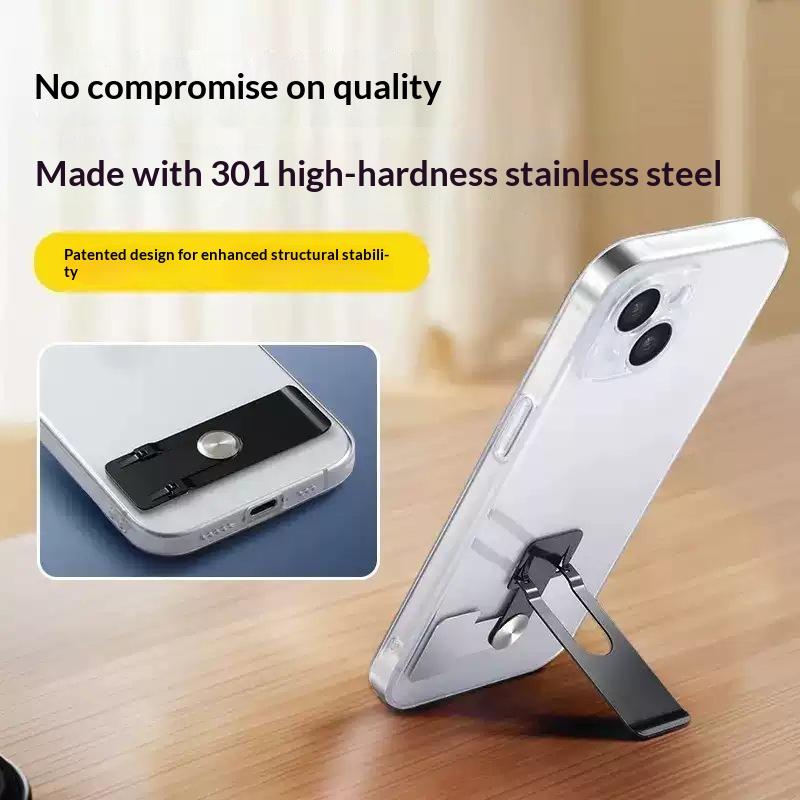 Universal Bracket Ultra-Thin Phone Holder 360° Rotating Foldable Phone Stand Mini Self-Adhesive Tablet Stand Desktop