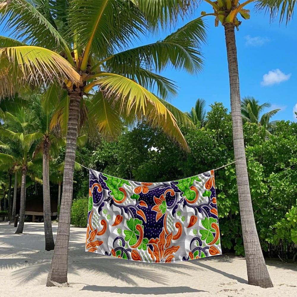 Bohemian Floral Fusion Quick Drying Bath Towel Microfiber beach towel - light weight swimming camping  yoga beach out