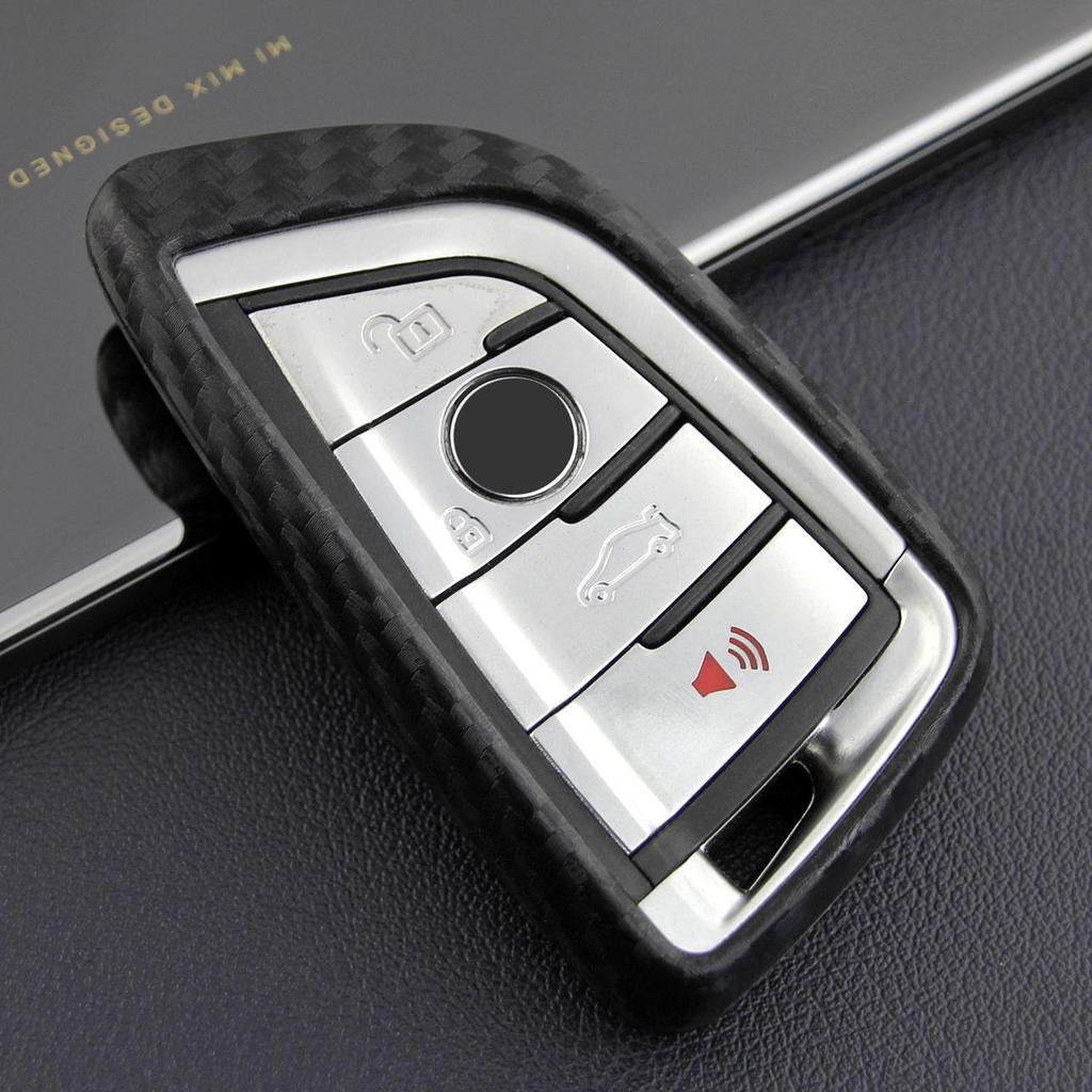 Silikon-Schlüsselhülle in Kohlefaser-Optik für BMW 1er, 3er, 5er, 320li, 528, X3, X4