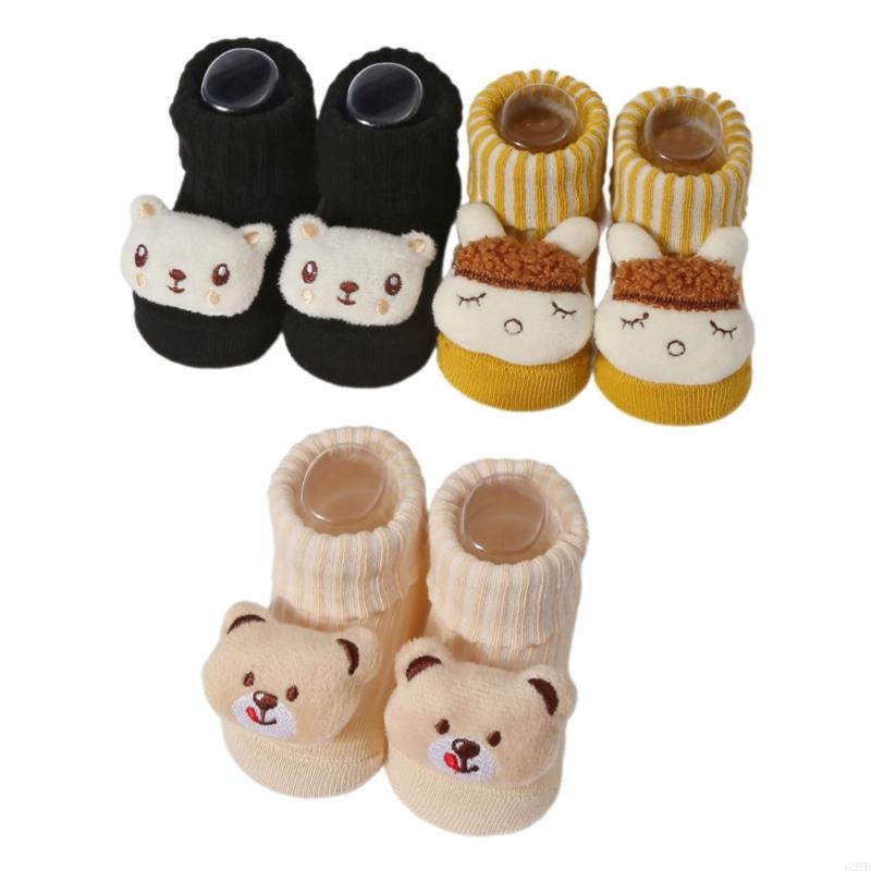 2 Pairs/3 Pairs Baby Ankle Socks Knitted Socks with Cartoon Cotton Socks Soft Socks for Newborns Infant 3-12 Month