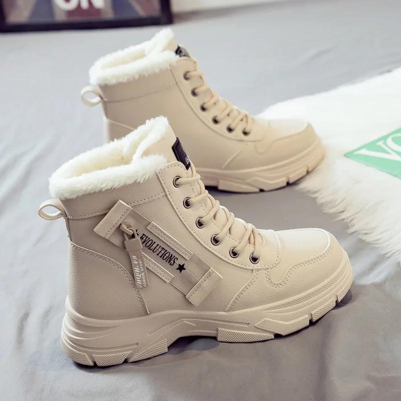 Fashion Winter Snow Boots for Women 2025 New Casual High-top Shoes Warm Sneakers Platform Comfortable Ankle Boots Women Shoes for Women
