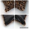 LOEWE Unborn Calf Leopard Print Fur Tote Bag Handbag Nappa Leather Black Auth