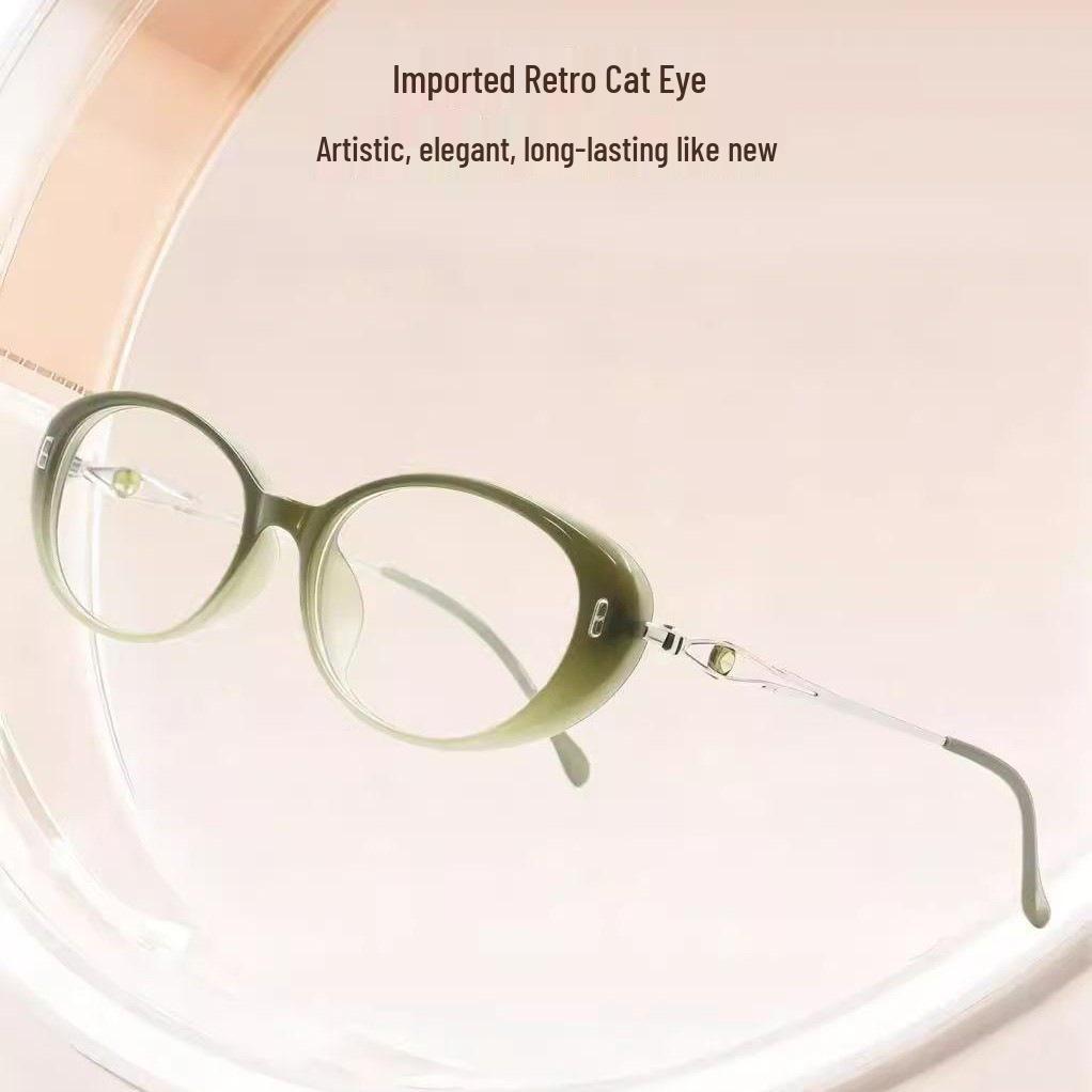 Stylish Cat-Eye Blue Light Blocking Reading Glasses for a Natural, Bookish Look – Ultra-Light & High-End Feel