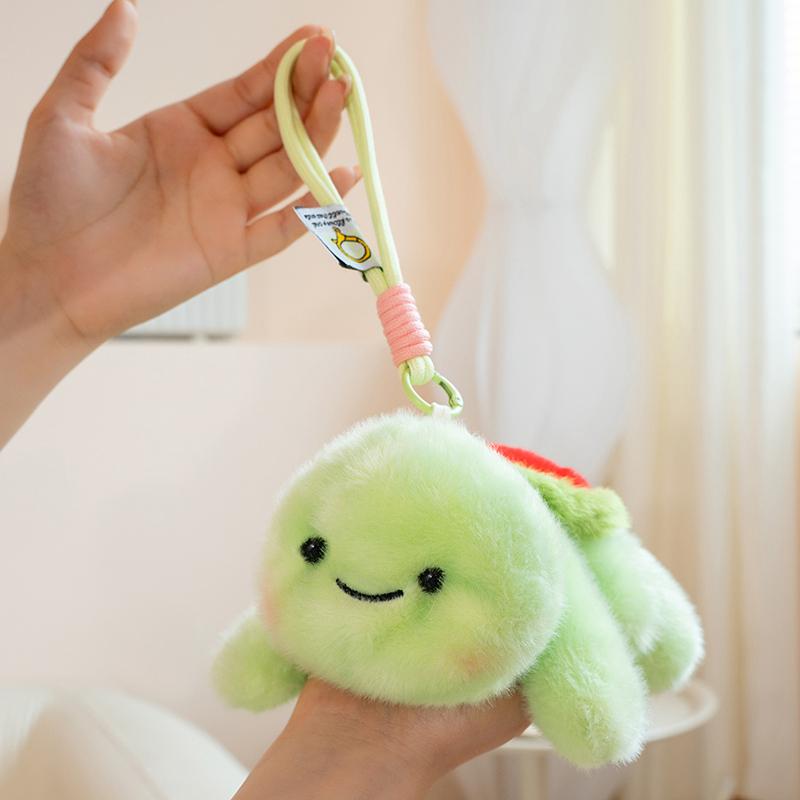 18cm Fruit Animal Series Plush Toy Turtle Shell Disguised As Fruit Table Companion Doll Backpack Pendant Keychain