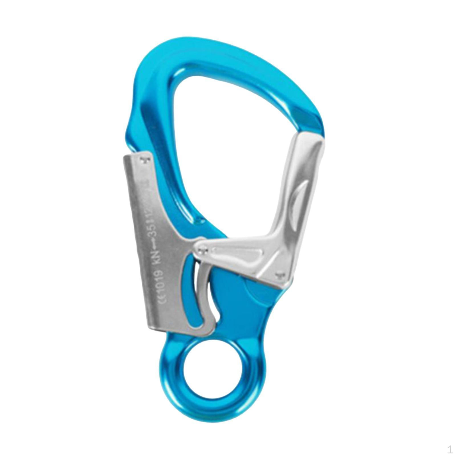 Алюминиевый карабин с двойной блокировкой, пружина для надежного крепления аксессуаров, гладкая защелка, 35 кН