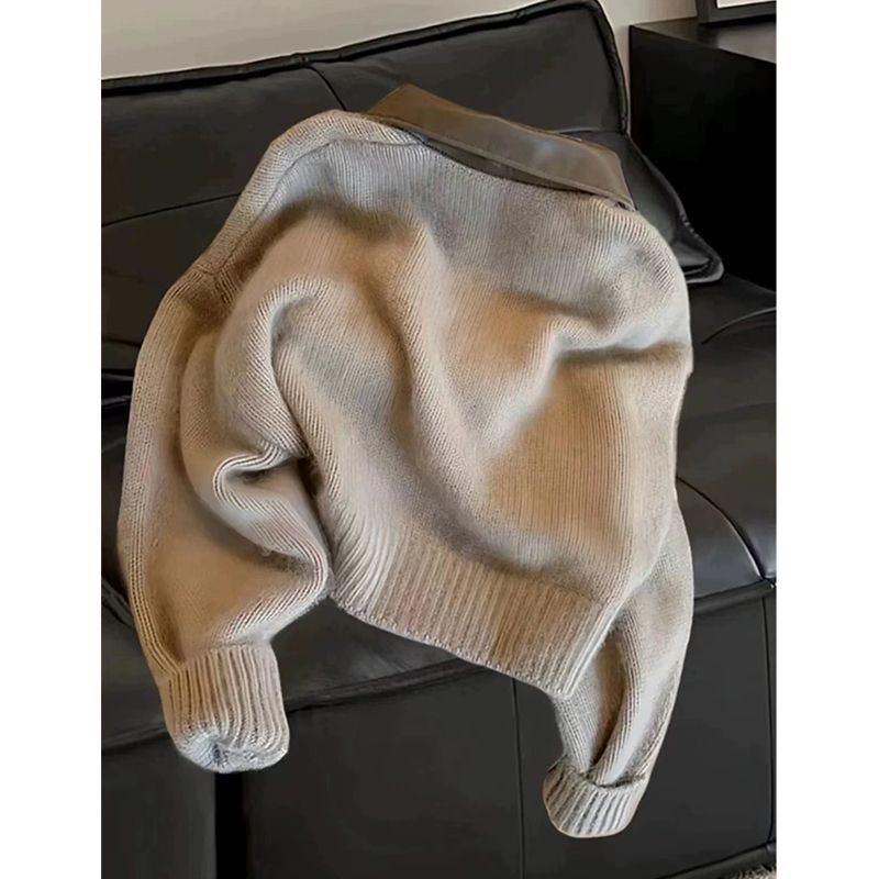 Women's Soft Raccoon Wool Knit Cardigan with Double-Headed Zipper - Sensitive Skin-Friendly, Autumn & Winter