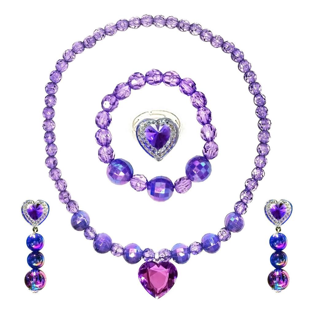 Accessori da Principessa Cosplay Gioielli per Bambini Collana Viola a Coda di Pesce Accessori