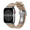 Original Soft Rubber Strap for Apple Watch Band 49mm 45mm 41mm 44mm 42mm 38mm Metal Buckle Bracelet for IWatch