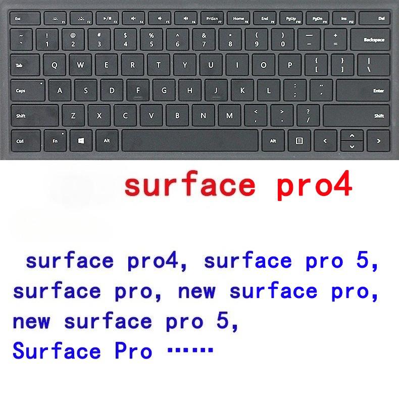 Keyboard Film for Microsoft Surface Book, TPU Keyboard Protective Film for Laptop Go (with Fingerprint Sensor) & Pro Series