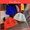 Solid Color Acrylic Knit Hat Elastic Fit Autumn Winter Cold Protection Supplies