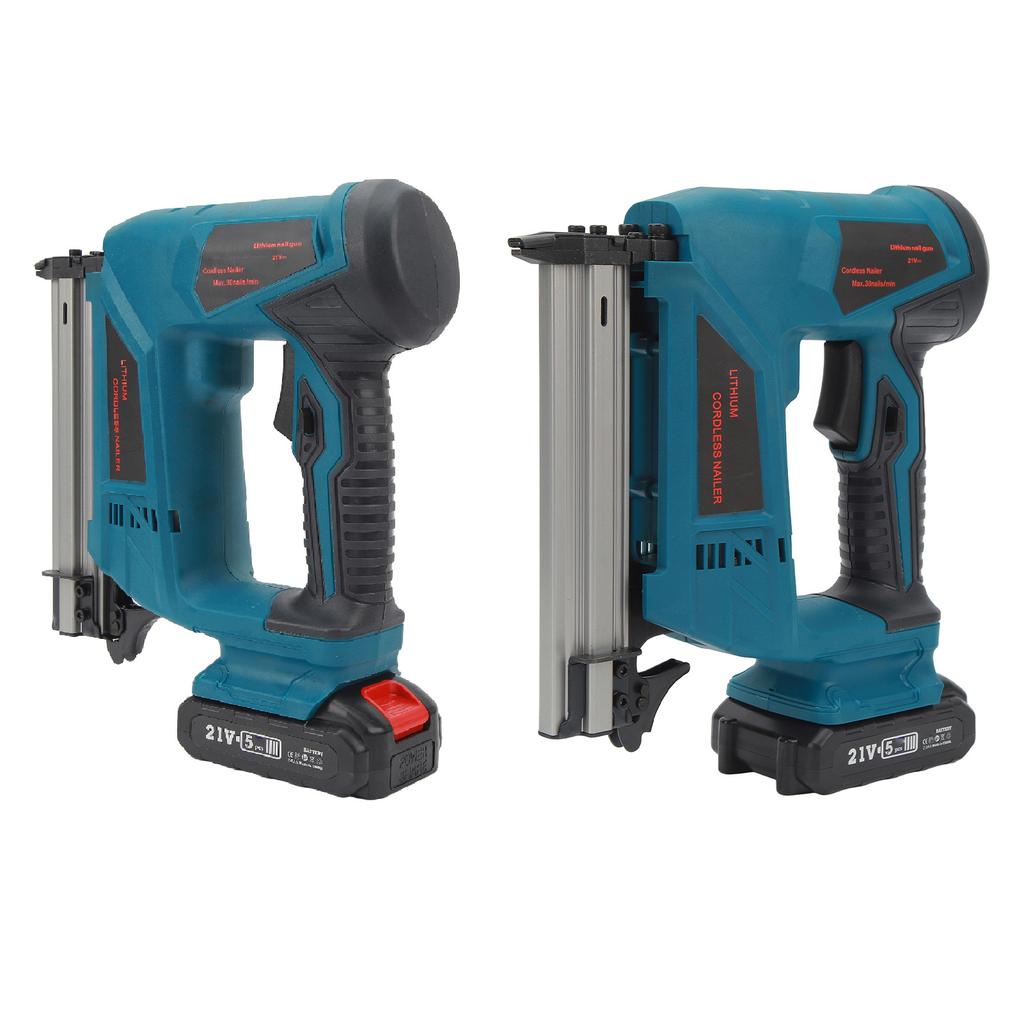 Cordless Brad Nailer Kit with Battery Charger Lithium Electric Nail Gun Binding Furniture Frames Woodworking Tools F30C