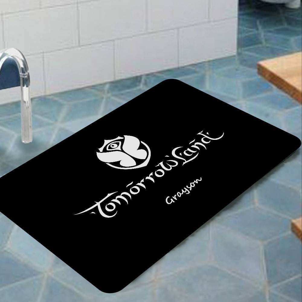 T-Tomorrowland Music Logo Tappeto per Corridoio Stile INS Morbido Pavimento per Camera da Letto Tappetino per Lavanderia Casa Tappeti Antiscivolo per Zona Comodino