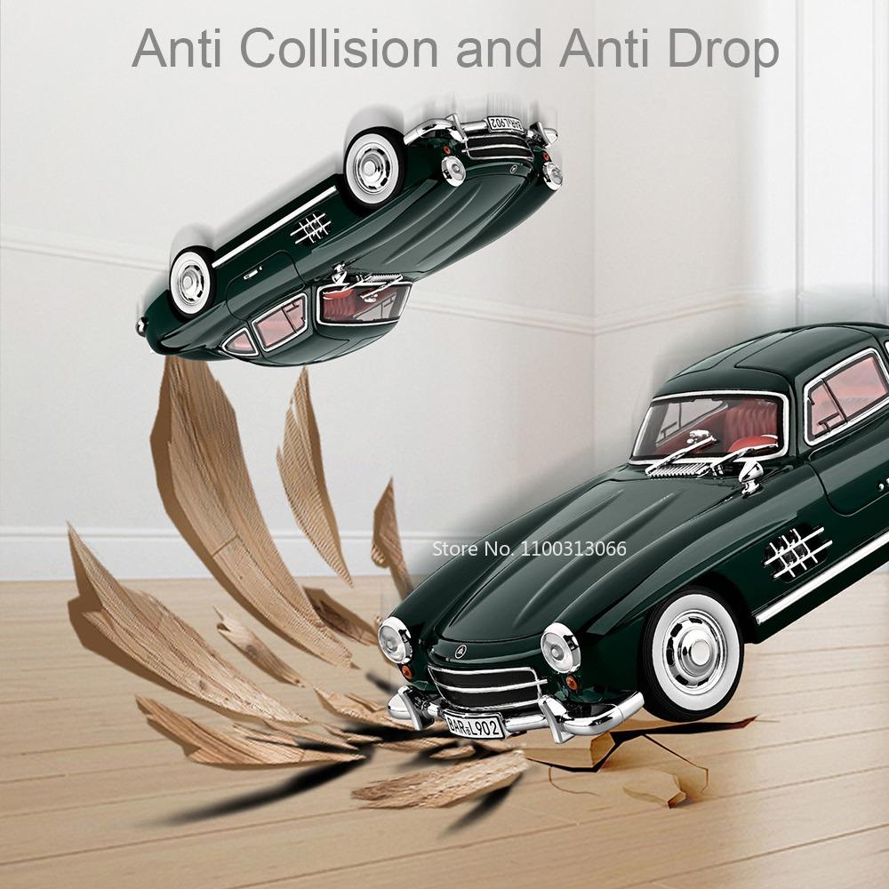 1:18 300SL Lambor V12 Miniature Models Cars Toys Alloy Diecast With Sound Light Wheels Turned Vehicles Perfect Gifts for Boys