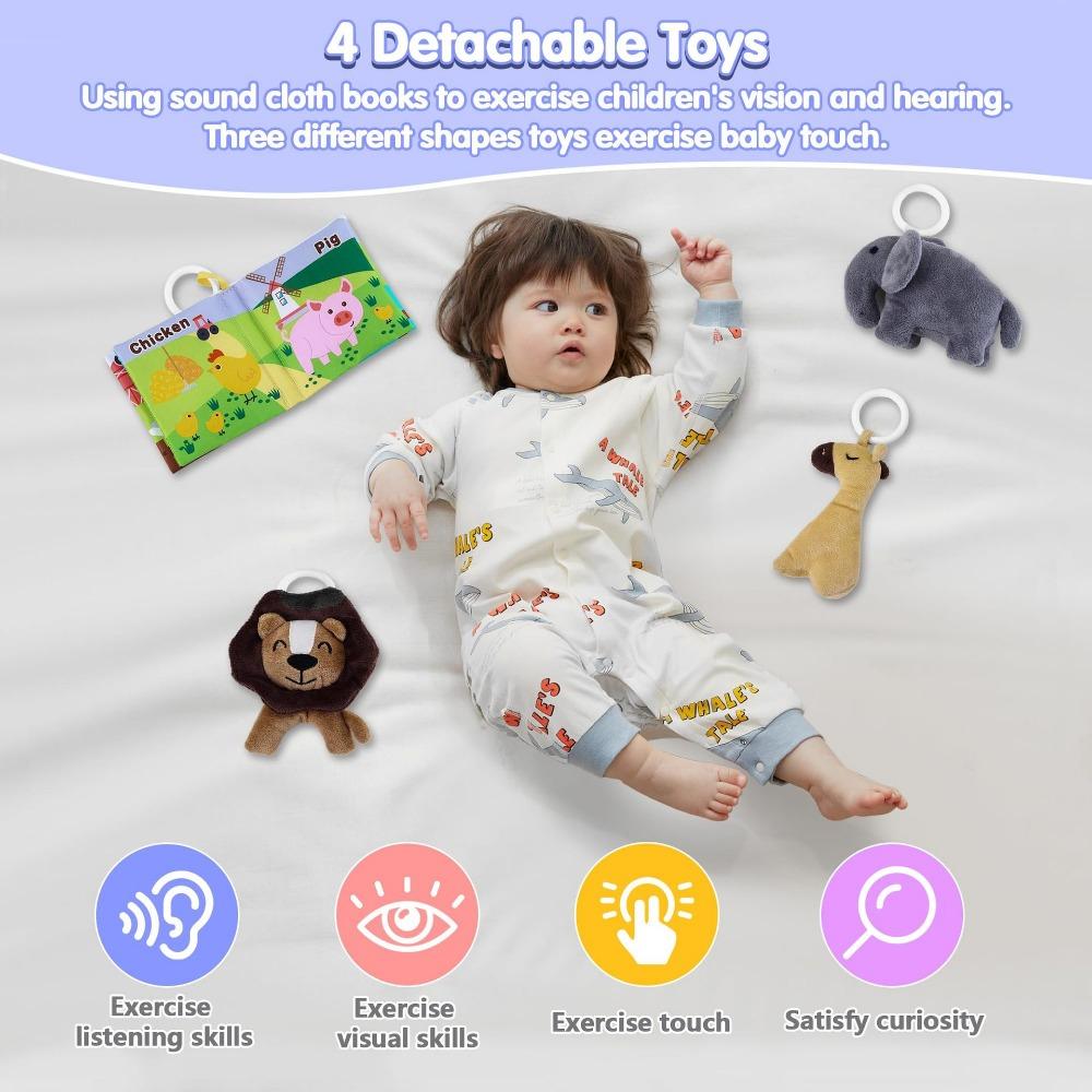 Tragbares, bionisches Anti-Schreck-Babybett mit abnehmbarem, berührbarem Spielzeug