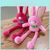 Pull Strawberry Ears Rabbit Keychain Animal Plush Doll Pendant Creative Gift