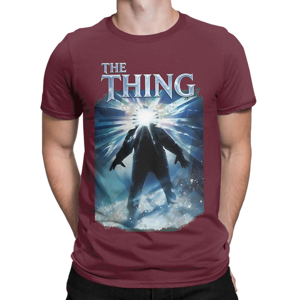 Classic Horror Icon Film Graphic Outerwear Funny 100 Cotton Tshirt The Thing Tops Tees For Unisex