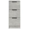 Sideboard Concrete Grey 30x30x70 Cm Wood Based Material