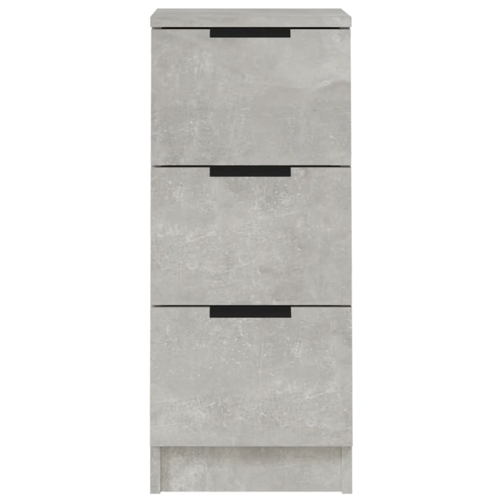 Sideboard Concrete Grey 30x30x70 Cm Wood Based Material