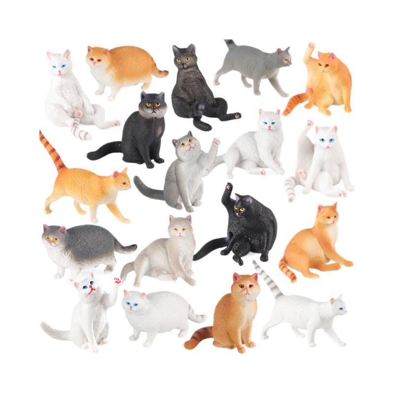 Plush Orange Cat Figurine: Educational Simulation for Kids