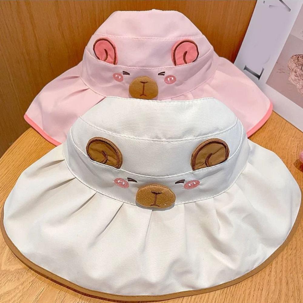 Open Top UV Protection Hat Cute Design Large Brim Hat Children's Sun Hat  For Boys And Girls