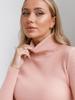 Girls' High Neck Sweater Knitted Base Sweater Autumn Outfit High Neck Solid Color Casual Versatile Sweater