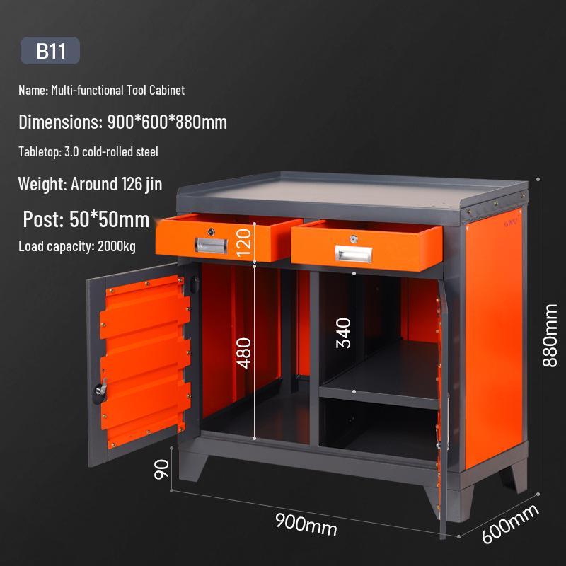 Heavy-Duty Multifunctional Tool Cabinet & Mobile Workbench