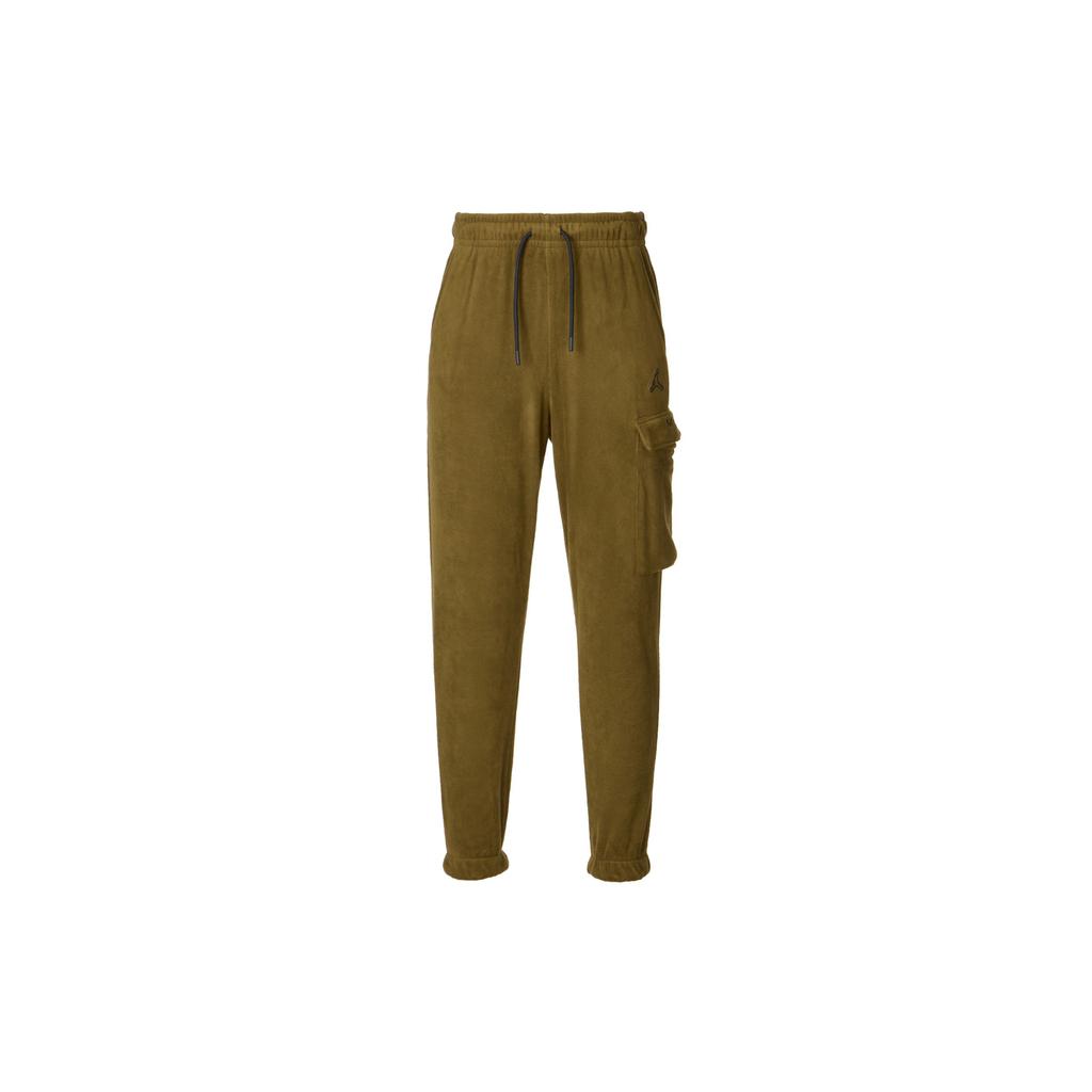 Jordan Solid Logo Embroidered High-Waisted Cuffed Sweatpants Men bottoms Brown DV1568-385
