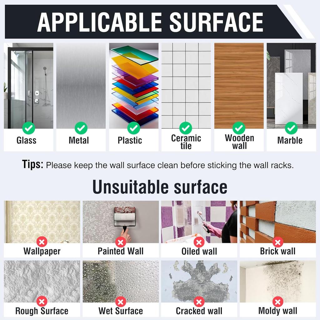 Self Adhesive Hooks,Extra Strong Sticky Hooks for Hanging,Heavy Duty Stick On Hooks,Wall Mounted Hooks for Bathroom,Kitchen,Closet,Office,Hanging