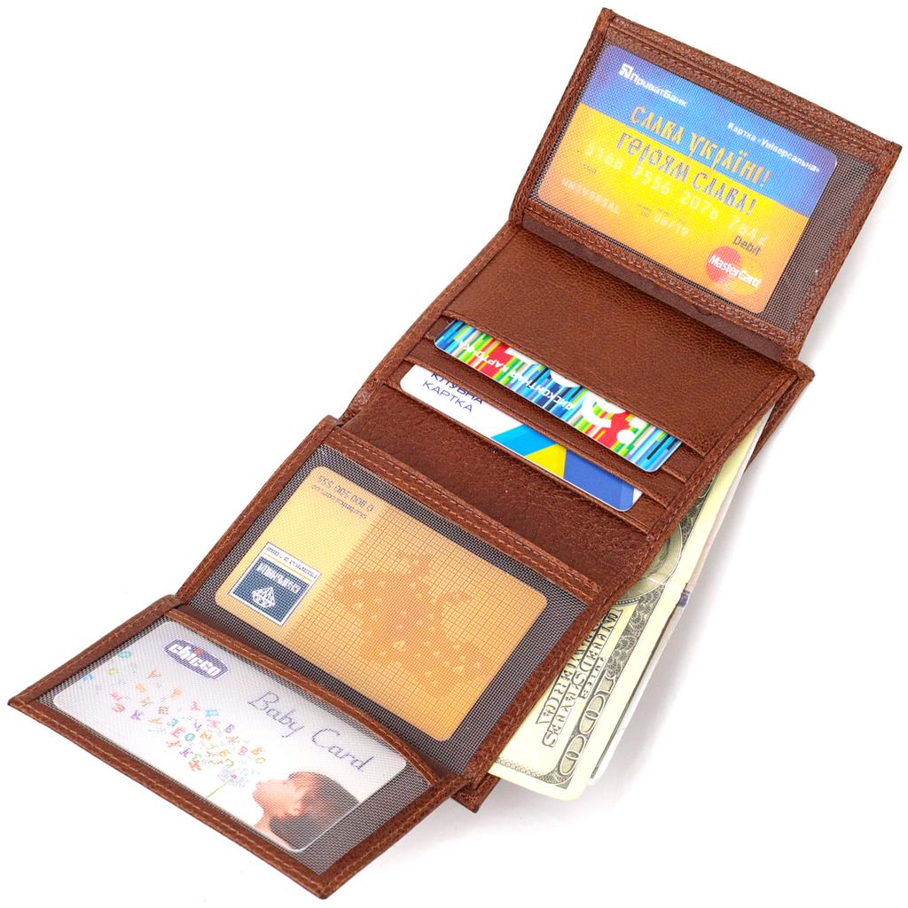 Zajímavá kompaktní peněženka pro muže vyrobená z pravé kůže CANPELLINI 21874 Brown