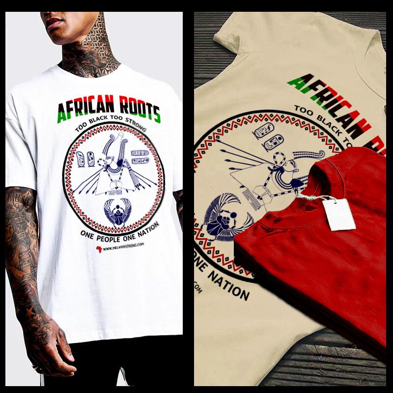 African Kemet Black Gods RBG Ankh  Woke Melanated Pride Nubian Africa Unisex T-Shirt L