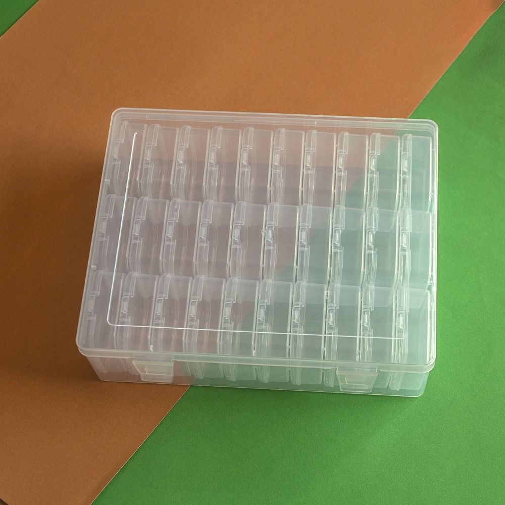 Plastic Beads Storage Box DIY Necklace Storage Container Jewelry Accessories